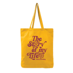The Story of My Life Tote – Gold